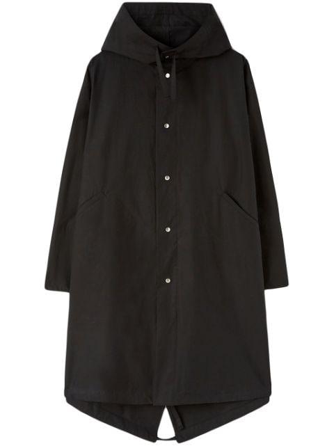 logo-print cotton coat by JIL SANDER