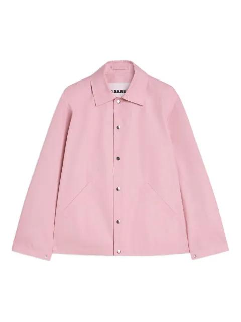 logo -print cotton jacket by JIL SANDER