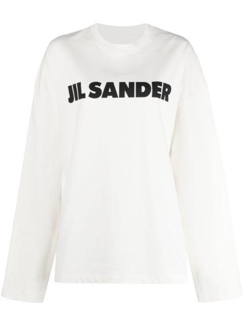 logo-print cotton sweatshirt by JIL SANDER