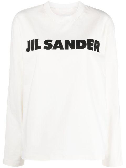 logo-print cotton sweatshirt by JIL SANDER