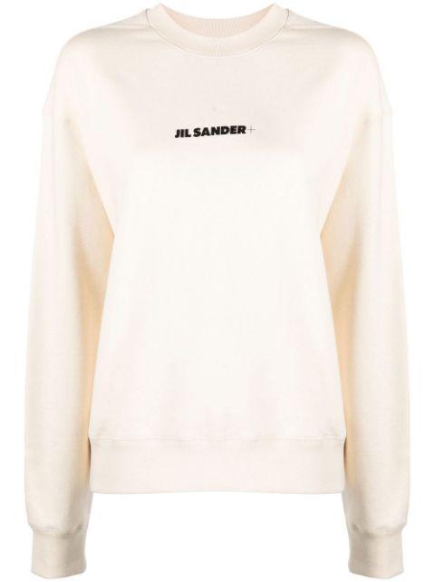 logo-print cotton sweatshirt by JIL SANDER