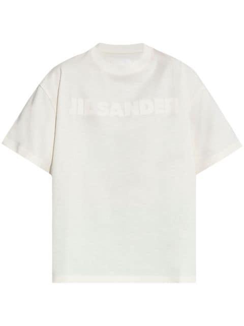 logo-print cotton t-shirt by JIL SANDER