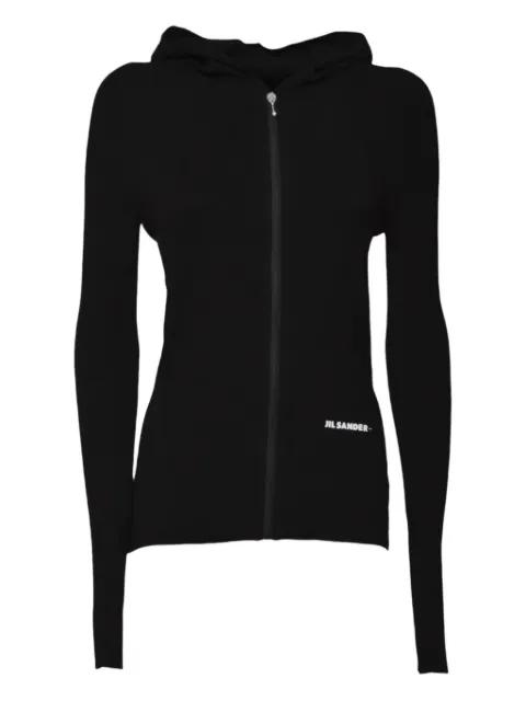 logo-print hoodie by JIL SANDER