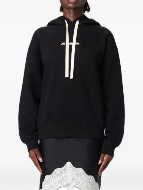 logo-print hoodie by JIL SANDER
