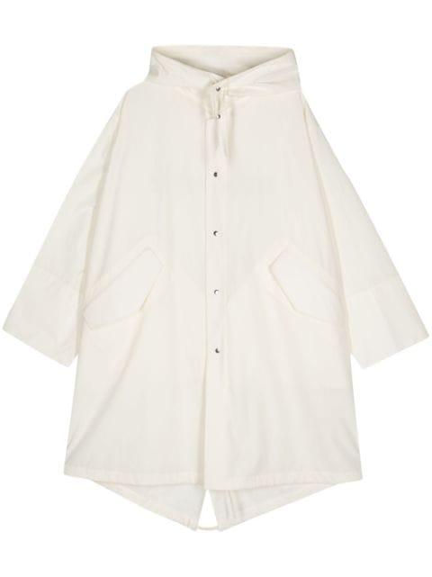 logo-print hoodied coat by JIL SANDER