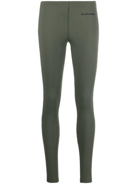logo-print leggings by JIL SANDER