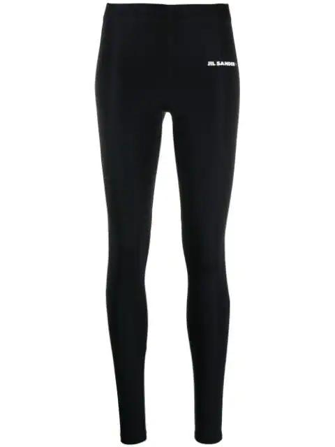 logo-print leggings by JIL SANDER