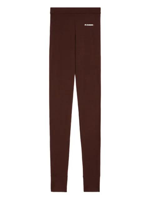 logo-print leggings by JIL SANDER