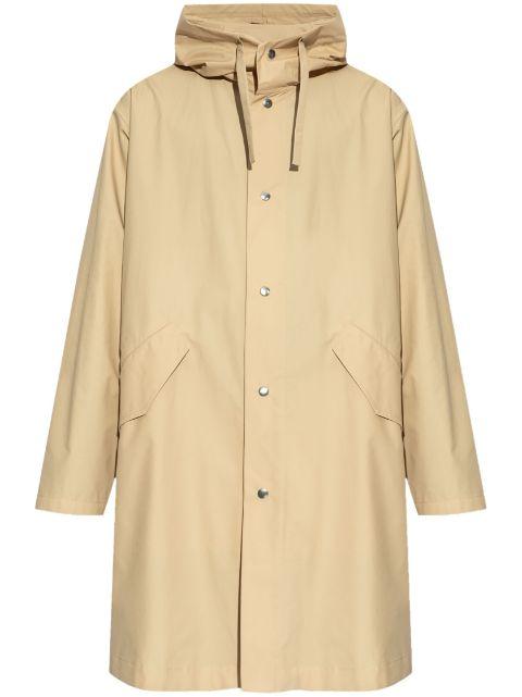 logo-print raincoat by JIL SANDER