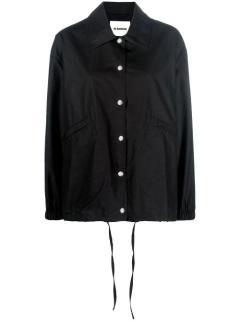 logo-print shirt jacket by JIL SANDER