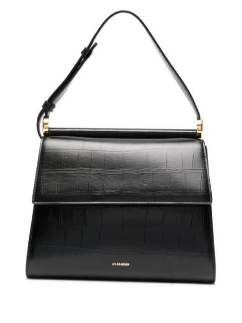 logo-print shoulder bag by JIL SANDER