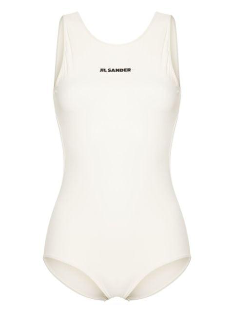 logo-print swimsuit by JIL SANDER