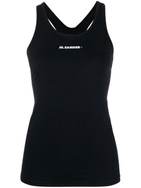 logo-print tank top by JIL SANDER
