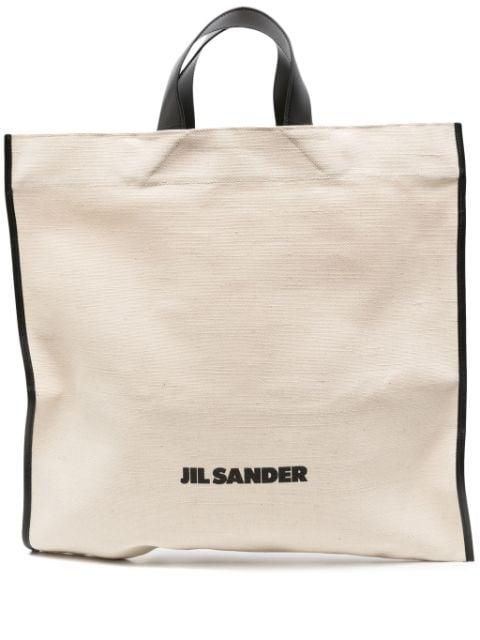 logo-print tote bag by JIL SANDER