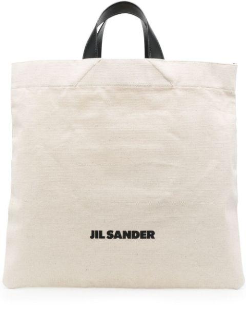 logo-print tote bag by JIL SANDER