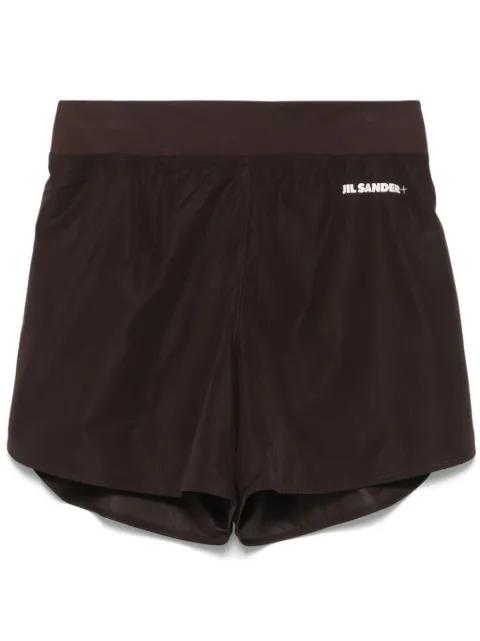 logo-print track shorts by JIL SANDER