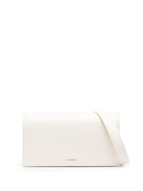 logo-stamp leather shoulder bag by JIL SANDER