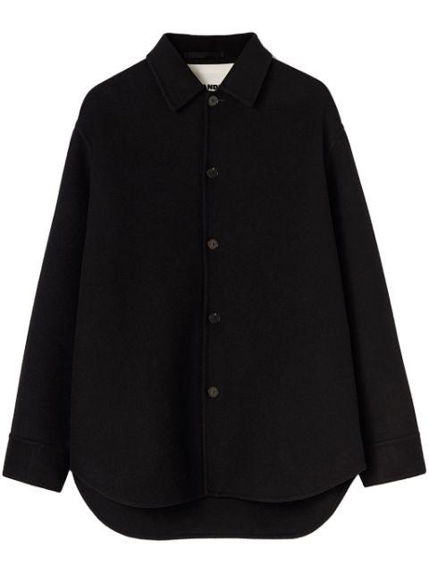long-sleeve cashmere shirt by JIL SANDER