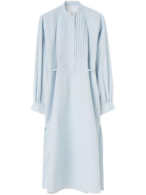 long-sleeve cotton midi dress by JIL SANDER