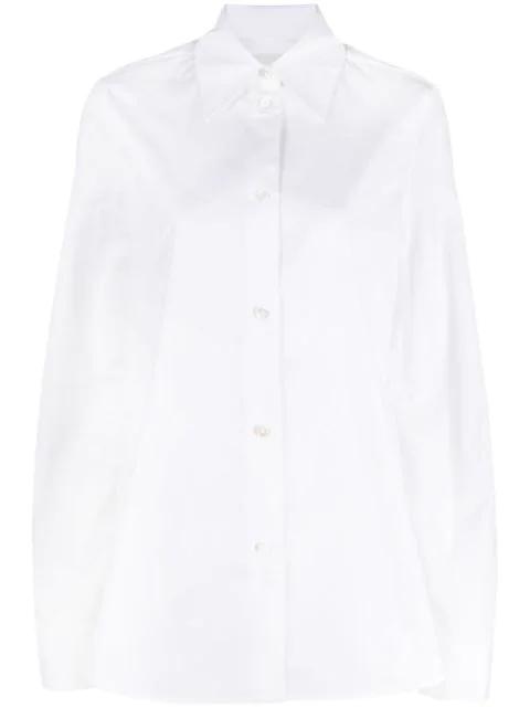 long-sleeve cotton shirt by JIL SANDER