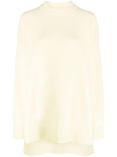 long-sleeve crew-neck wool jumper by JIL SANDER