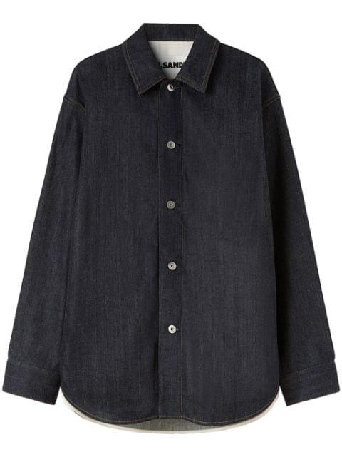 long-sleeve denim shirt by JIL SANDER