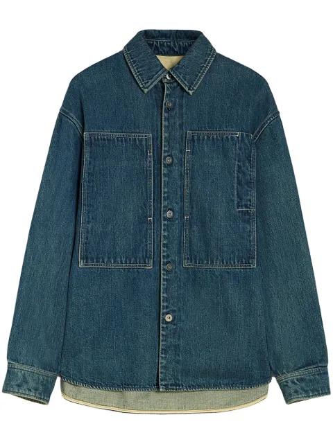 long-sleeve denim shirt by JIL SANDER