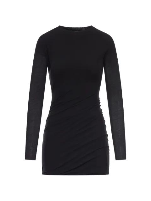 long-sleeve gathered mini dress by JIL SANDER