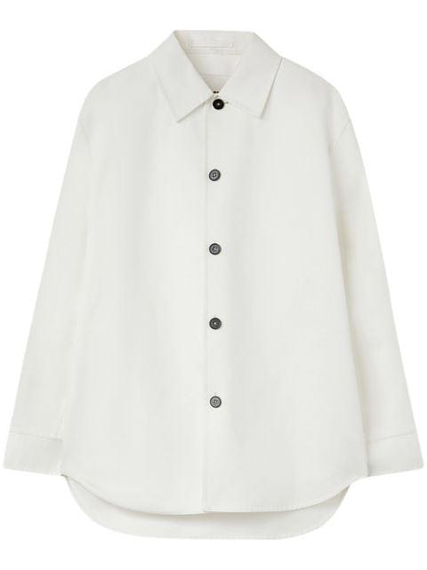 long-sleeve shirt jacket by JIL SANDER