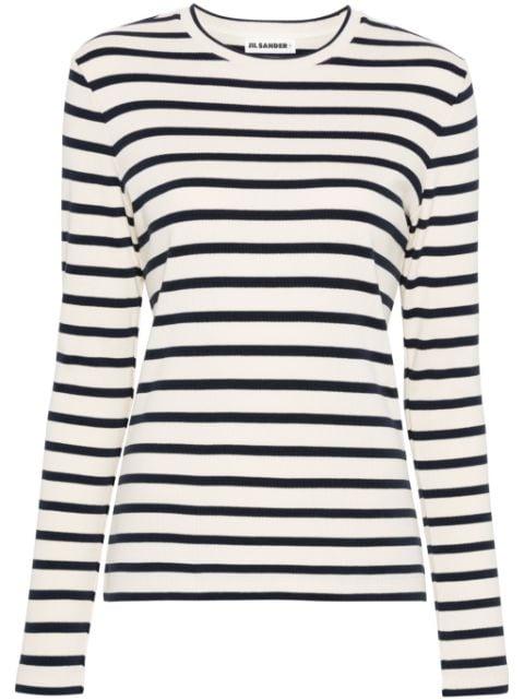 long-sleeve striped T-shirt by JIL SANDER