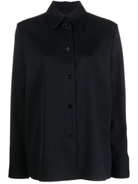long-sleeve virgin-wool shirt by JIL SANDER
