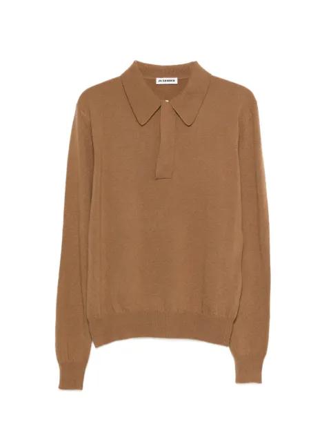 long-sleeved polo shirt by JIL SANDER