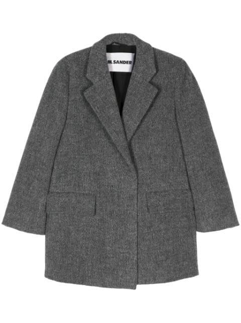 mélange-effect blazer by JIL SANDER