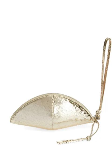 medium Curve leather clutch by JIL SANDER