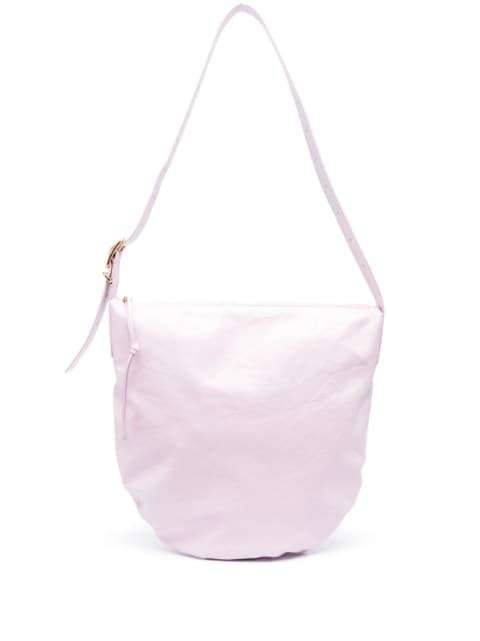 medium crinkled leather shoulder bag by JIL SANDER