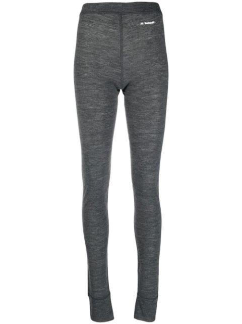 melange effect leggings by JIL SANDER