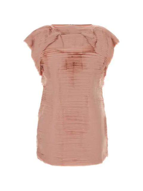 mini pleated frayed-edge dress by JIL SANDER