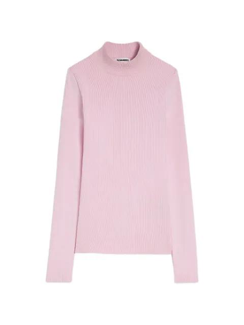 mock-neck sweater by JIL SANDER