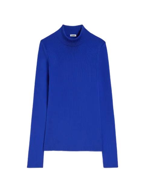 mock-neck sweater by JIL SANDER