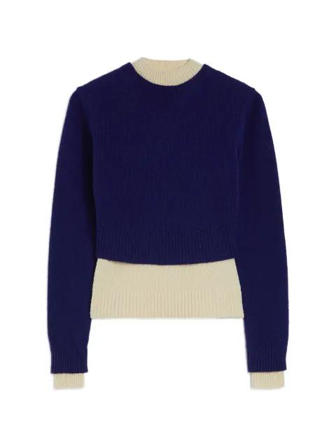 mock-neck sweater by JIL SANDER