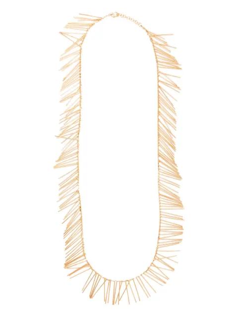 needle-detail necklace by JIL SANDER