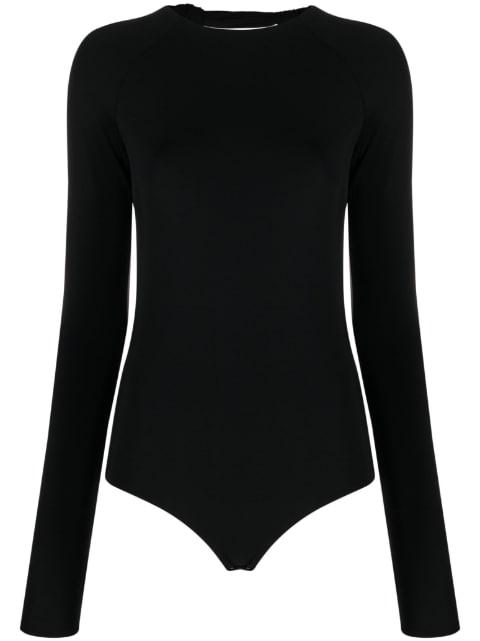 open-back long-sleeved bodysuit by JIL SANDER