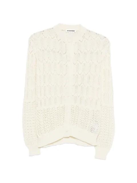 openwork cardigan by JIL SANDER