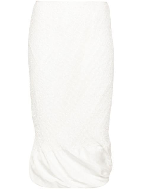 openwork midi skirt by JIL SANDER