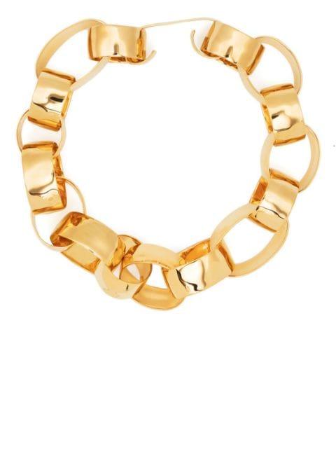 oval-link chain necklace by JIL SANDER