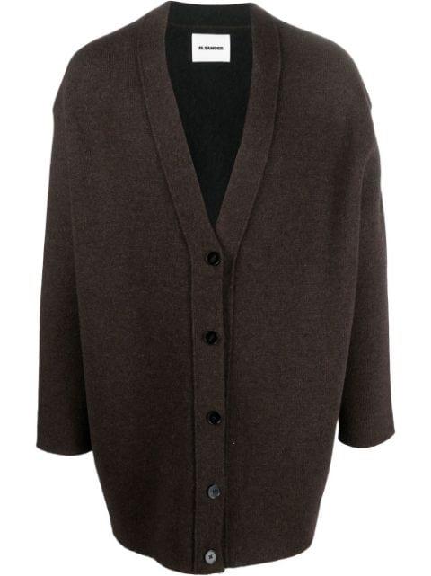 oversize V-neck cardigan by JIL SANDER