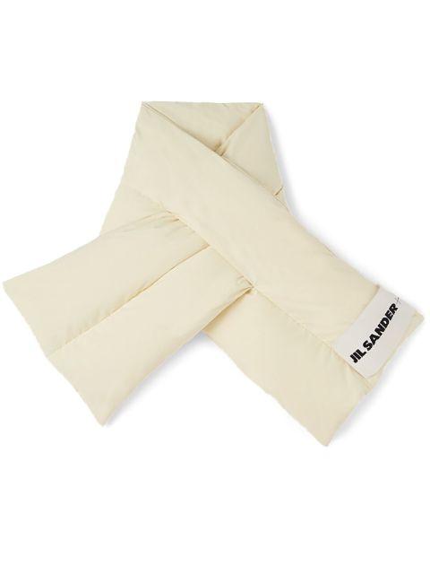 padded down scarf by JIL SANDER