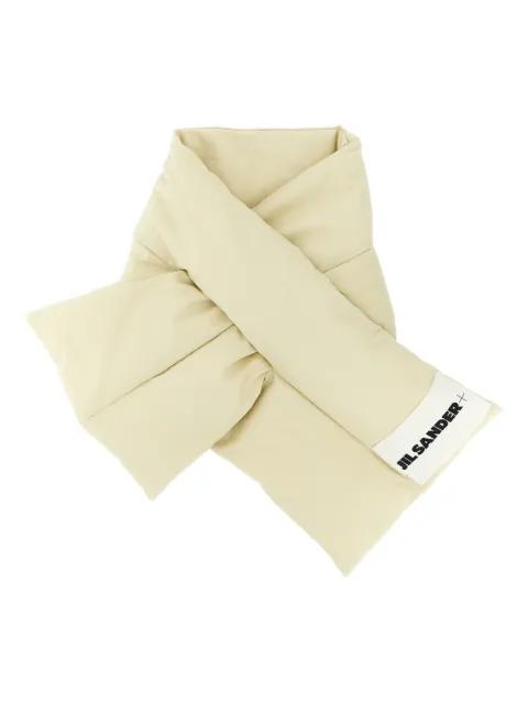 padded logo-patch scarf by JIL SANDER