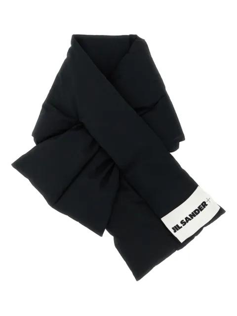 padded logo-patch scarf by JIL SANDER