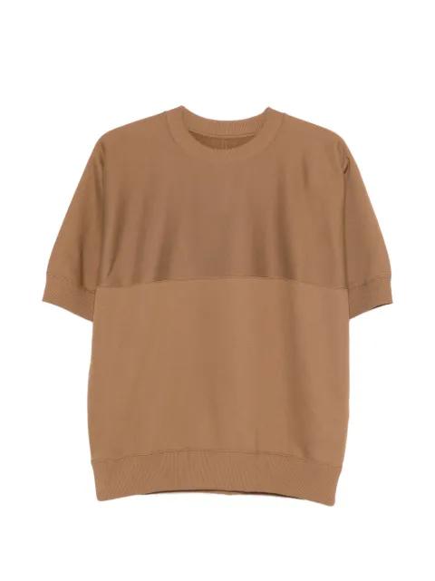panelled crew-neck T-shirt by JIL SANDER